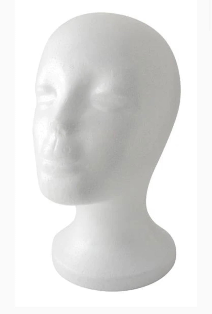 ANNIE POLYSTYRENE FOAM HEAD 10.5" TALL