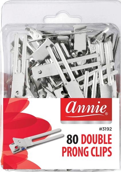 ANNIE PREMIUM 80PC DOUBLE PRONG CLIPS