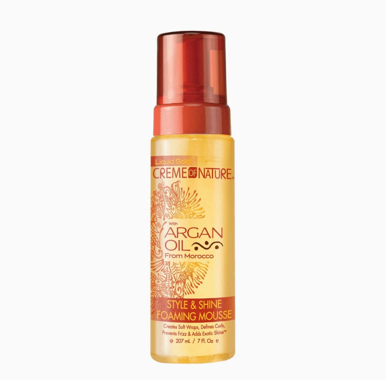 CREME OF NATURE ARGAN OIL STYLE & SHINE FOAMING MOUSSE 7OZ