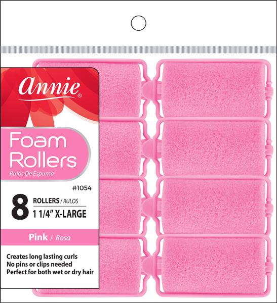 ANNIE FOAM ROLLERS X-LARGE 8PC PINK
