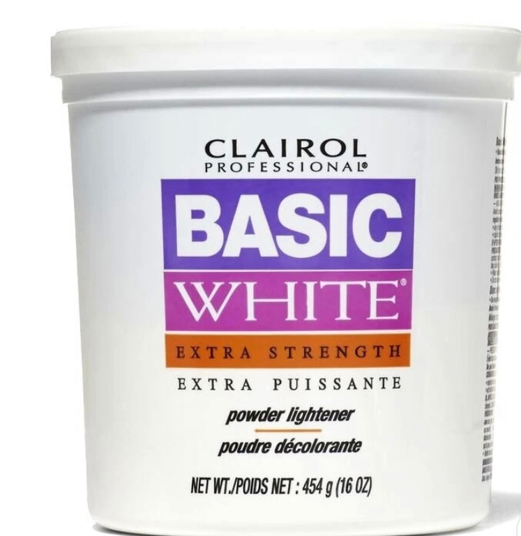 Clairol Basic White Powder Lightener Extra Strength 16oz